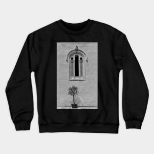 Olive Tree and Church Window Crewneck Sweatshirt